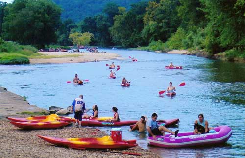 Illinois River kayaks